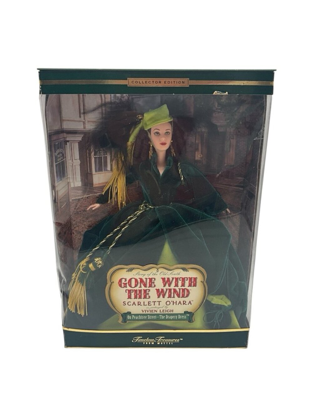NIB Mattel Timeless Treasures Scarlett OHara Gone With The Wind Drapery Dress